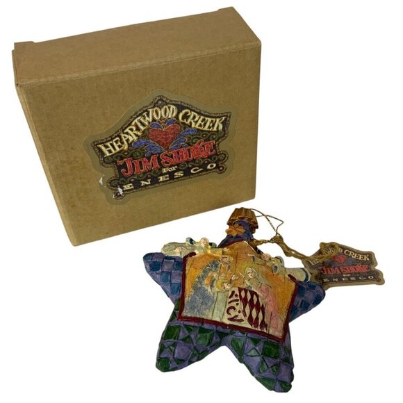 Jim Shore Heartwood Creek Star Nativity Hanging Christmas Ornament Enesco 2005 - Picture 1 of 7